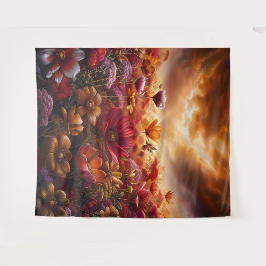 Beautiful Evening Wedding Backdrop Wandteppich (Vorderseite (Horizontal))