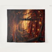 Beautiful Evening Wedding Backdrop Wandteppich (Vorderseite (Horizontal))