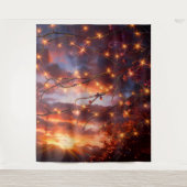 Beautiful Evening Wedding Backdrop Wandteppich (Vorderseite)