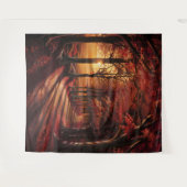 Beautiful Evening Wedding Backdrop Wandteppich (Vorderseite (Horizontal))