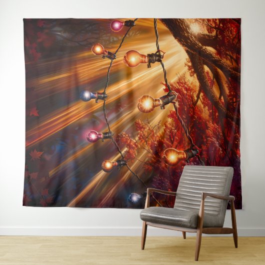 Beautiful Evening Wedding Backdrop Wandteppich (Beispiel (Horizontal))