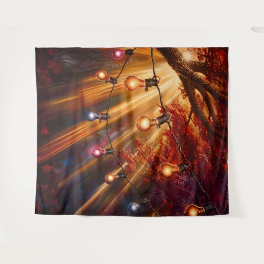 Beautiful Evening Wedding Backdrop Wandteppich (Vorderseite (Horizontal))