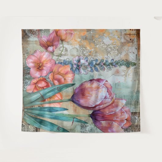 Beautiful Evening Wedding Backdrop Wandteppich (Vorderseite (Horizontal))