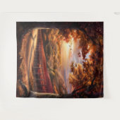 Beautiful Evening Wedding Backdrop Wandteppich (Vorderseite (Horizontal))