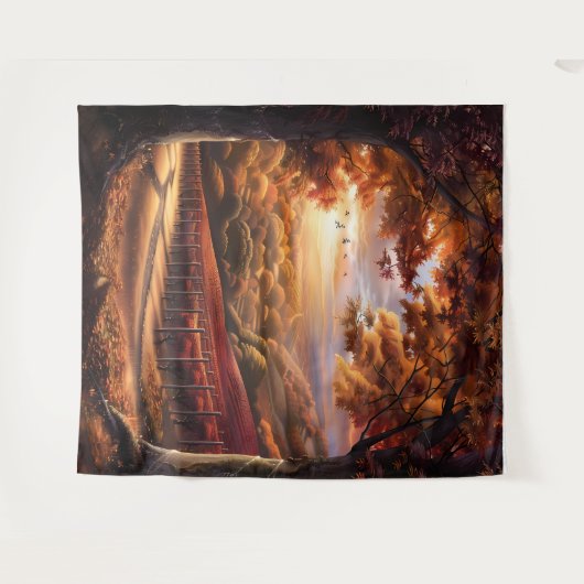 Beautiful Evening Wedding Backdrop Wandteppich (Vorderseite (Horizontal))