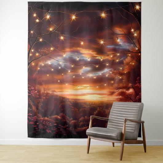 Beautiful Evening Wedding Backdrop Wandteppich (Beispiel)