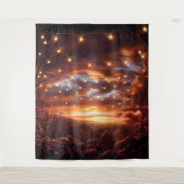 Beautiful Evening Wedding Backdrop Wandteppich