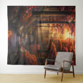 Beautiful Evening Wedding Backdrop Wandteppich (Beispiel (Horizontal))