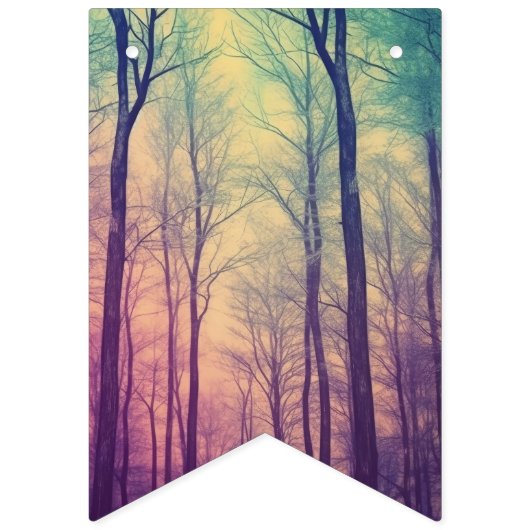 Beautiful Evening Wedding Backdrop Wimpelkette (Zweite Fahne)