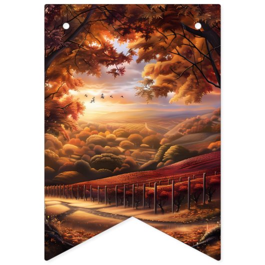 Beautiful Evening Wedding Backdrop Wimpelkette (Erste Fahne)