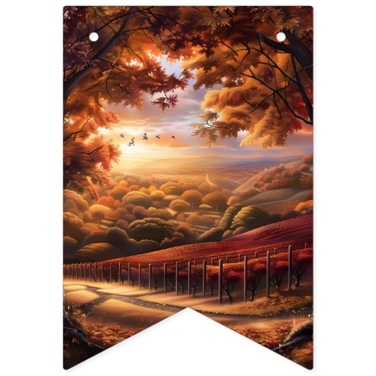 Beautiful Evening Wedding Backdrop Wimpelkette (Dritte Fahne)