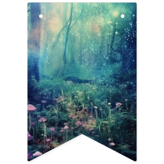 Beautiful Evening Wedding Backdrop Wimpelkette (Zweite Fahne)