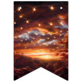 Beautiful Evening Wedding Backdrop Wimpelkette (Zweite Fahne)