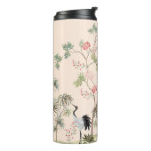 Beautiful exotic chinoiserie wallpaper. Hand Drawn Thermosbecher (Nach links gedreht)