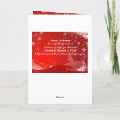 Beautiful Expressions Christmas Feiertagskarte (Rückseite)