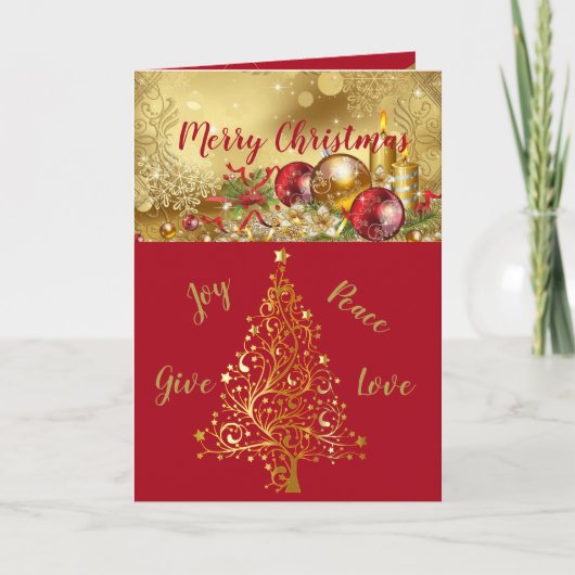 Beautiful Expressions Holiday Christmas Cards Feiertagskarte (Vorderseite)