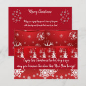 Beautiful Expressions - Holiday Greeting Cards Feiertagskarte (Vorne/Hinten)