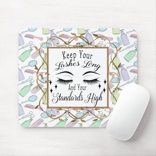 Beautiful Eyelashes Mouse Pad Mousepad (Mit Mouse)