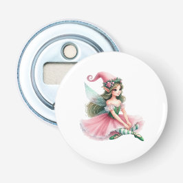 Beautiful Fairy Gnome with Striped Tights Women's Flaschenöffner