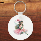 Beautiful Fairy Gnome with Striped Tights Women's Schlüsselanhänger (Vorderseite)