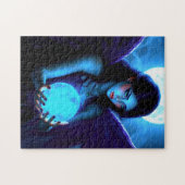 Beautiful Fairy Holds Magical Glows Orb Puzzle (Horizontal)