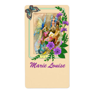 Beautiful Fairy Motif Namplate /Buchzeichen