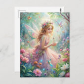 Beautiful Fairy Postkarte (Vorne/Hinten)