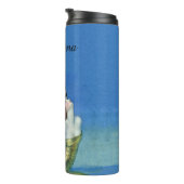 Beautiful Fairy Red Hair Butterfly Wings Blue Sky Thermosbecher (Nach rechts gedreht)