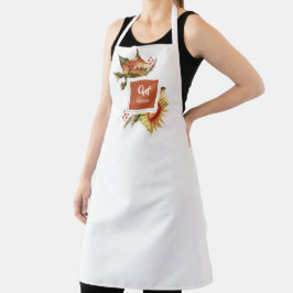 Beautiful Fall Floral ERNTEDANK | PERSONALISIERT Schürze