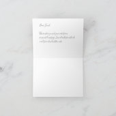 Beautiful Fall Foliage & Blume, Dankeskarte (Innenseite)