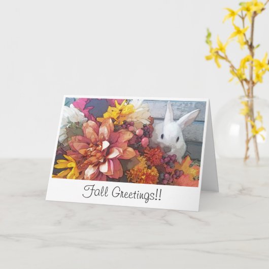 Beautiful Fall Greetings Card Karte (Gelbe Blume)