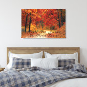 Beautiful Fall Road Canvas Print Leinwanddruck (Insitu (Schlafzimmer))