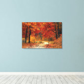 Beautiful Fall Road Canvas Print Leinwanddruck (Insitu (Holzboden))