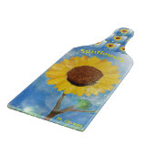 Beautiful Fall Sunflower Glistens Schneidebrett (Ecke)