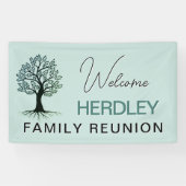 Beautiful Family tree Family Reunion Banner (Horizontal)