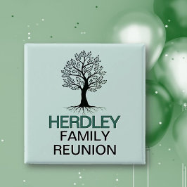 Beautiful Family tree Family Reunion  Button
