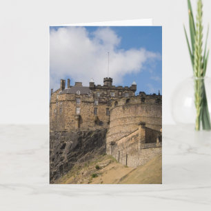 Beautiful famous giant Edinburgh Castle in Karte