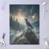 Beautiful Fantasy Gothic Raven Seidenpapier (Basteln)