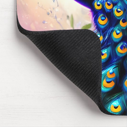 Beautiful Fantasy Peacock Mousepad (Ecke)
