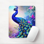Beautiful Fantasy Peacock Mousepad (Mit Mouse)