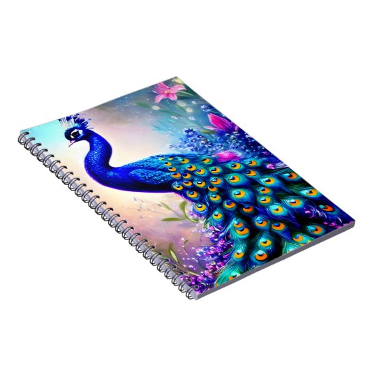 Beautiful Fantasy Peacock Notizblock (Rechte Seite)