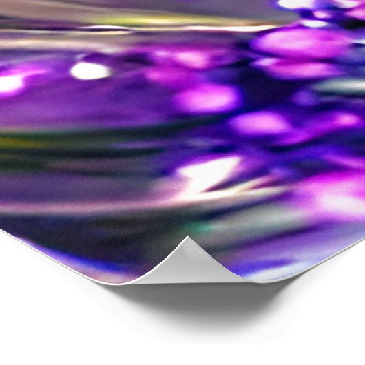 Beautiful Fantasy Peacock Poster (Ecke)