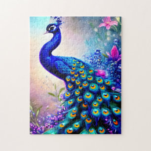 Beautiful Fantasy Peacock Puzzle