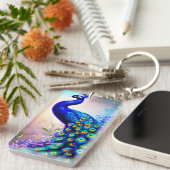 Beautiful Fantasy Peacock Schlüsselanhänger (Vorderseite rechts)