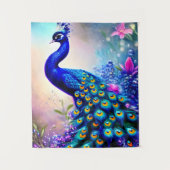 Beautiful Fantasy Peacock Wandteppich (Vorderseite)