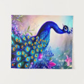 Beautiful Fantasy Peacock Wandteppich (Vorderseite (Horizontal))