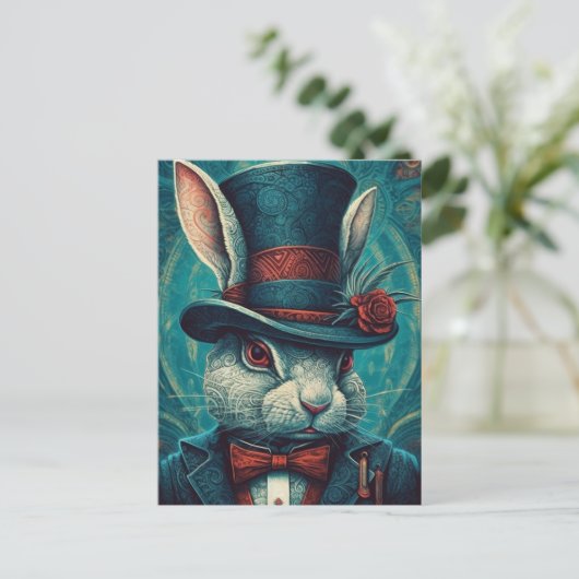Beautiful Fantasy Rabbit Postkarte (Stehend Vorderseite)