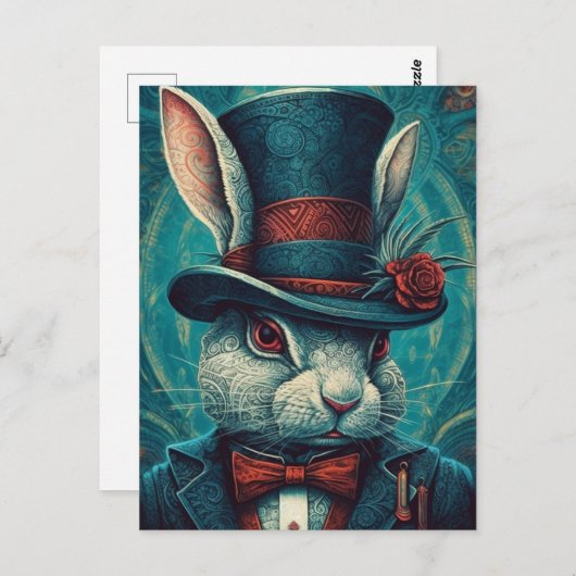 Beautiful Fantasy Rabbit Postkarte (Vorne/Hinten)