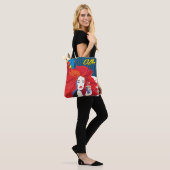 "Beautiful Fashion Woman with Coffee Cup" Pop Art Tasche (Am Model)
