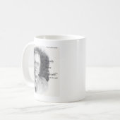 Beautiful FDR Portrait & "Fear Itself" Quote Kaffeetasse (Vorderseite Links)